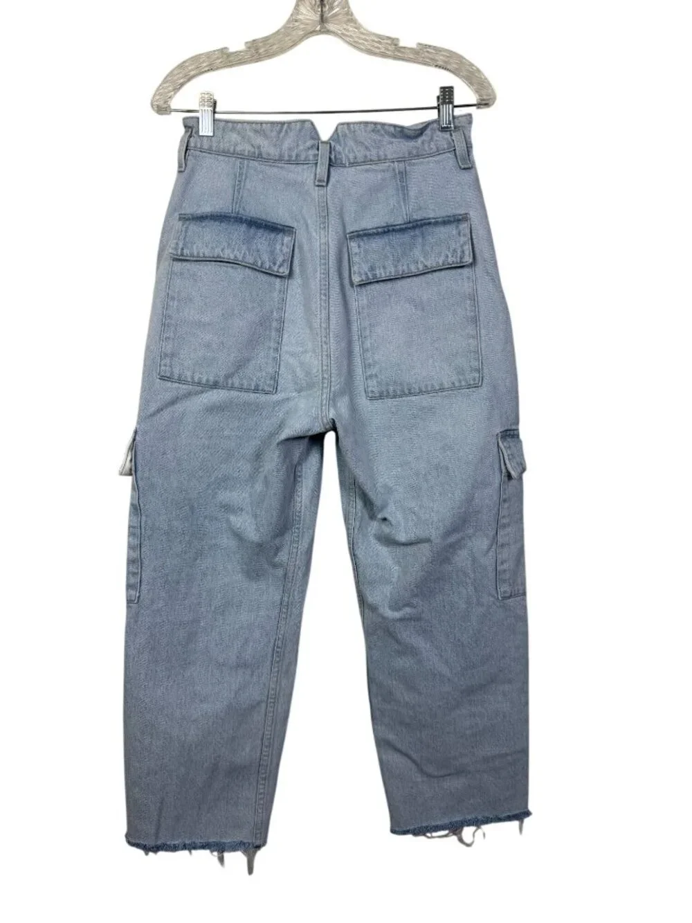 Citizens Of Humanity Surplus Gema High Rise Light Wash Cargo Jeans 28 Blue